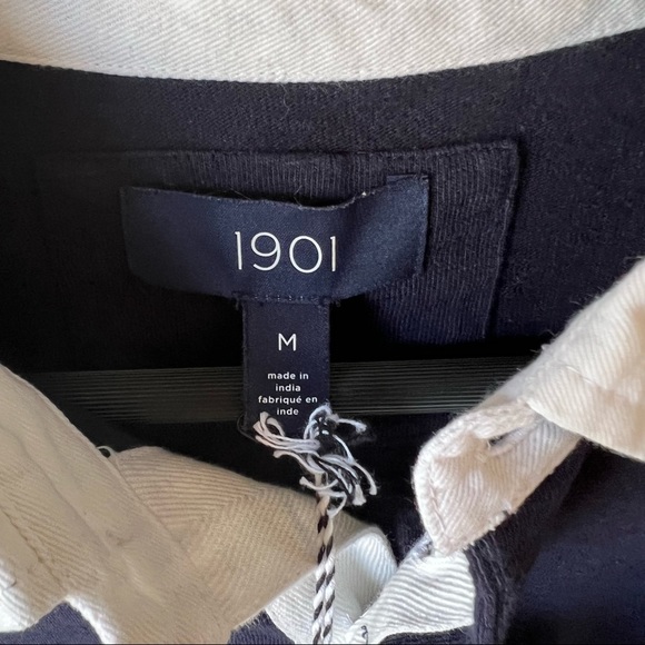 1901 Long sleeve collared button up sweater - Picture 2 of 3